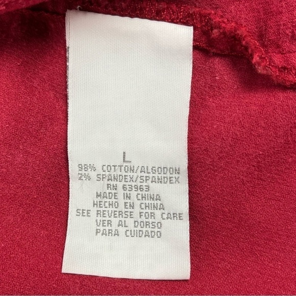 Dressbarn Womens Corduroy Jacket Red Stretch Pockets Large - Picture 9 of 10